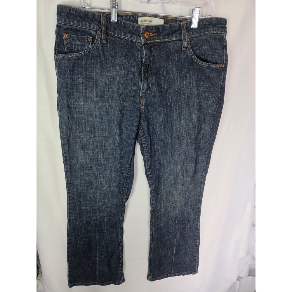 Levi Strauss Signature Low Rise Bootcut Jeans Dark Wash
